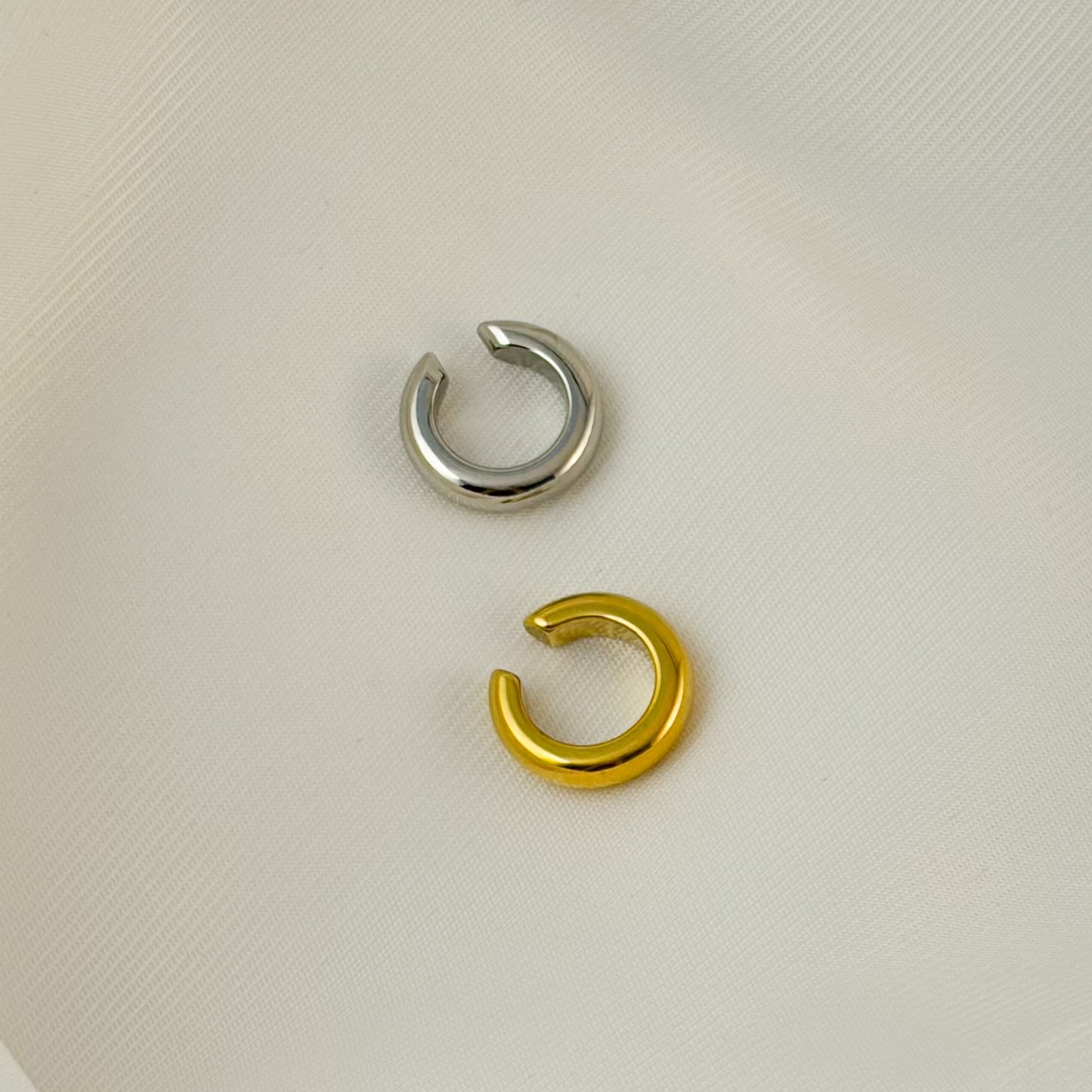 Earcuff liso acero inoxidable