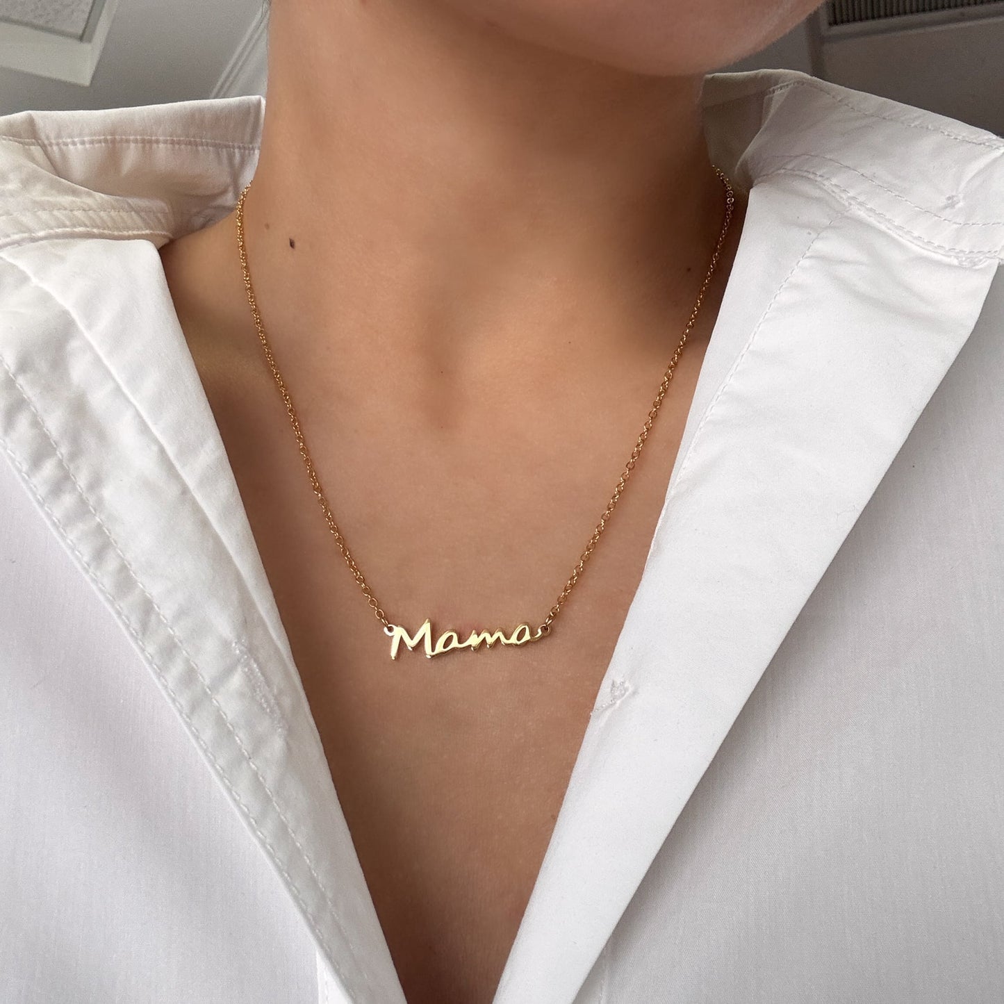 Collar mamá acero inoxidable