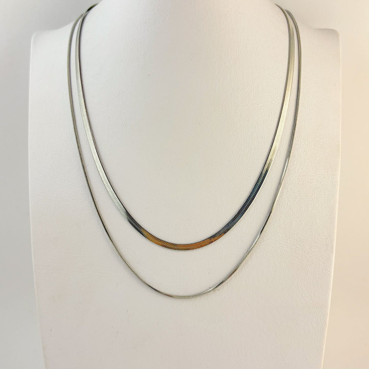 Collar doble acero inoxidable