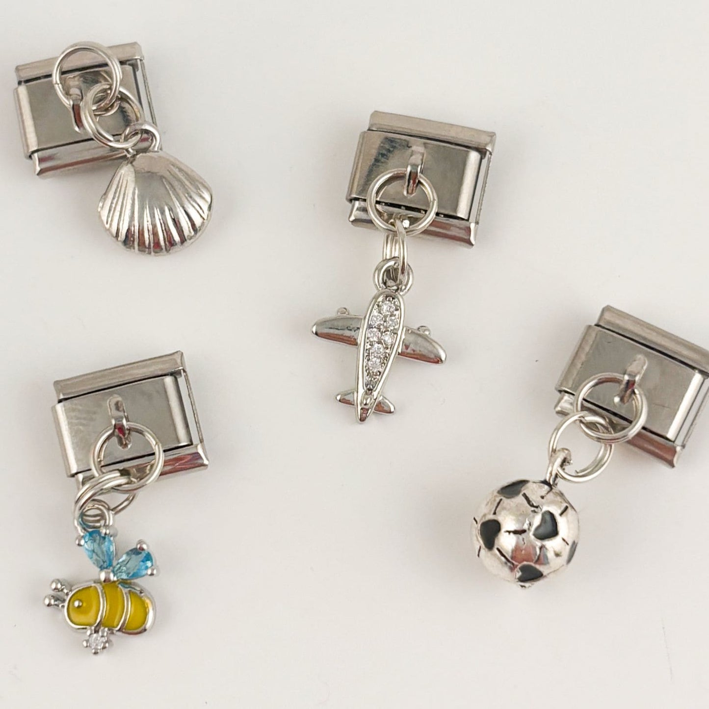 Charm para pulseras italianas dijes colgantes plateados