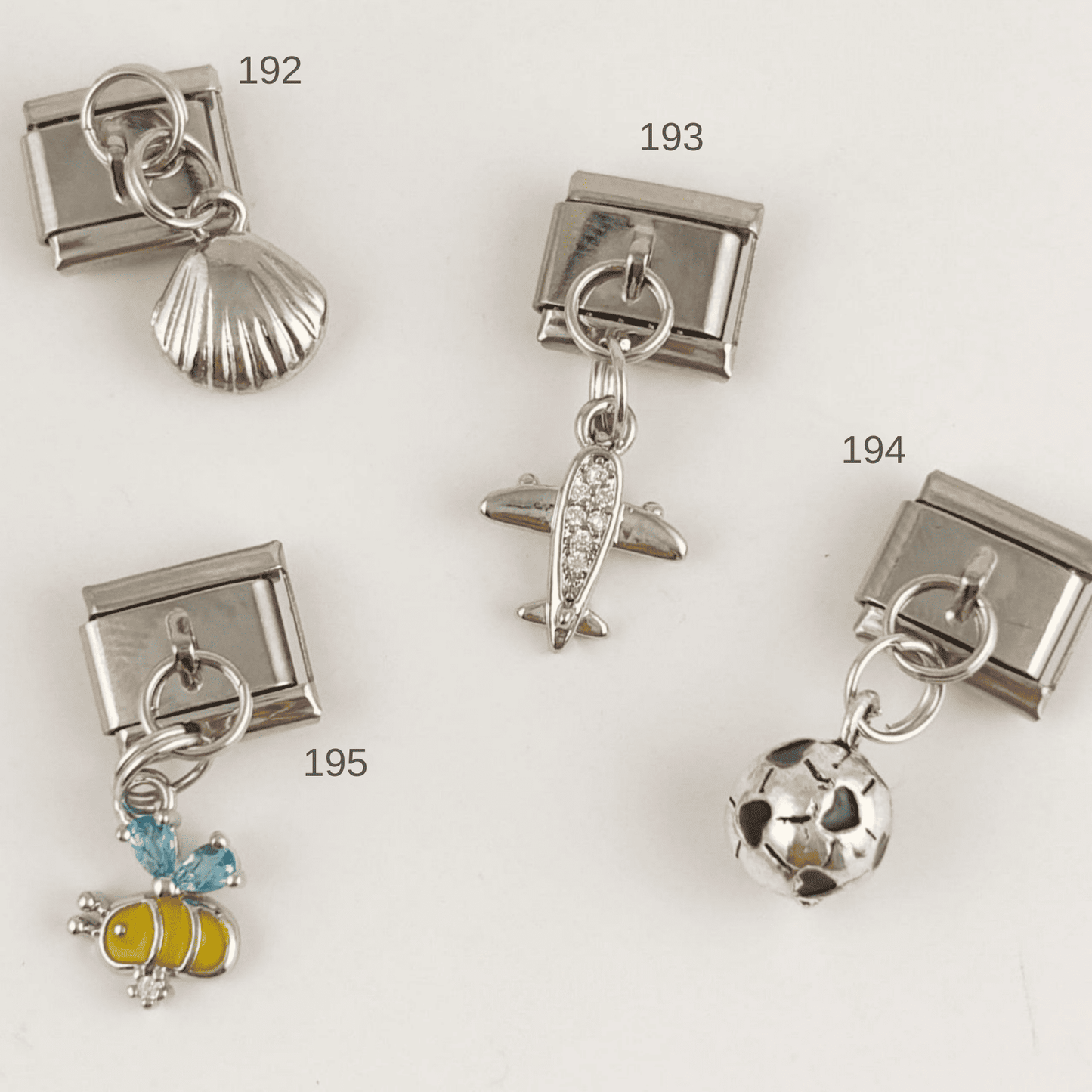 Charm para pulseras italianas dijes colgantes plateados