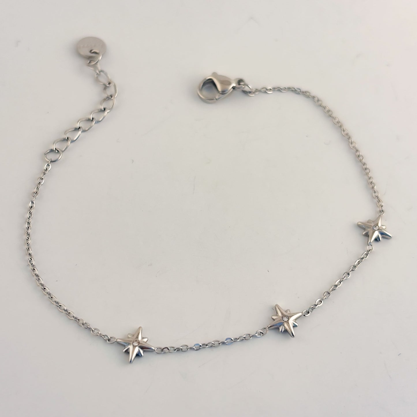 Pulsera delgada acero inoxidable 3 destellos