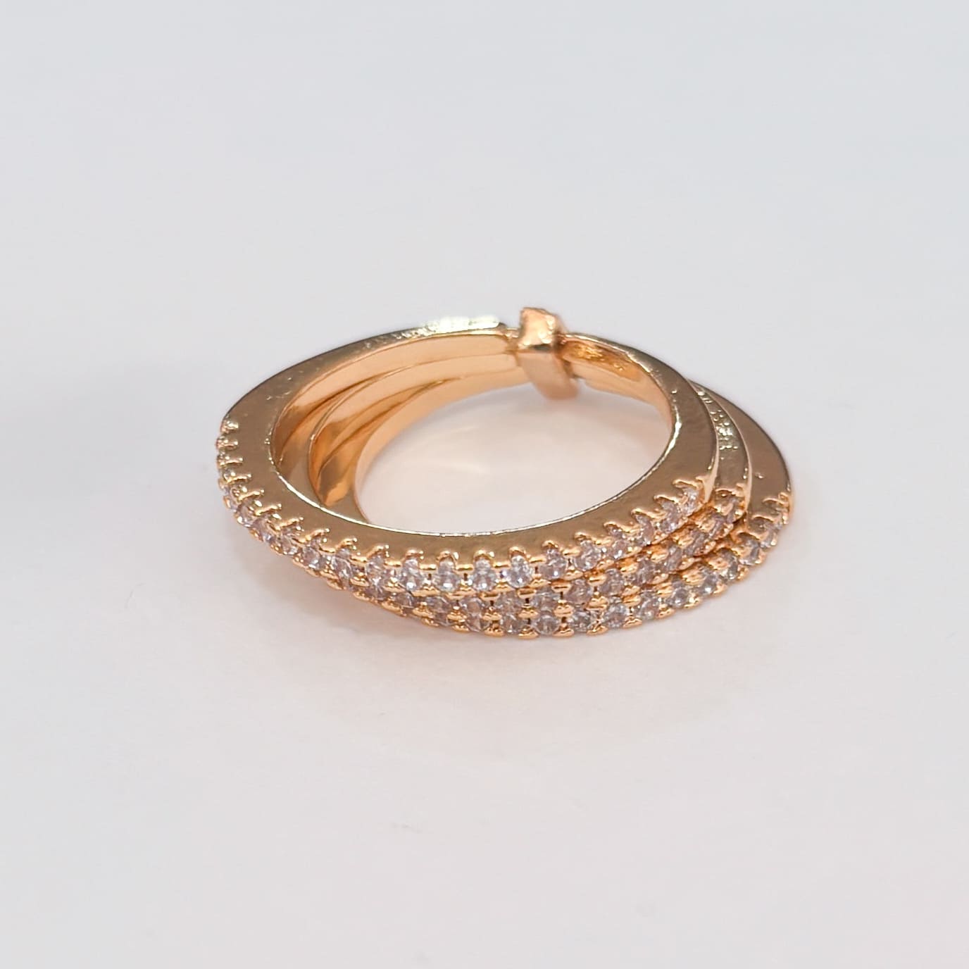 Anillo multi churumbelas chapa de oro