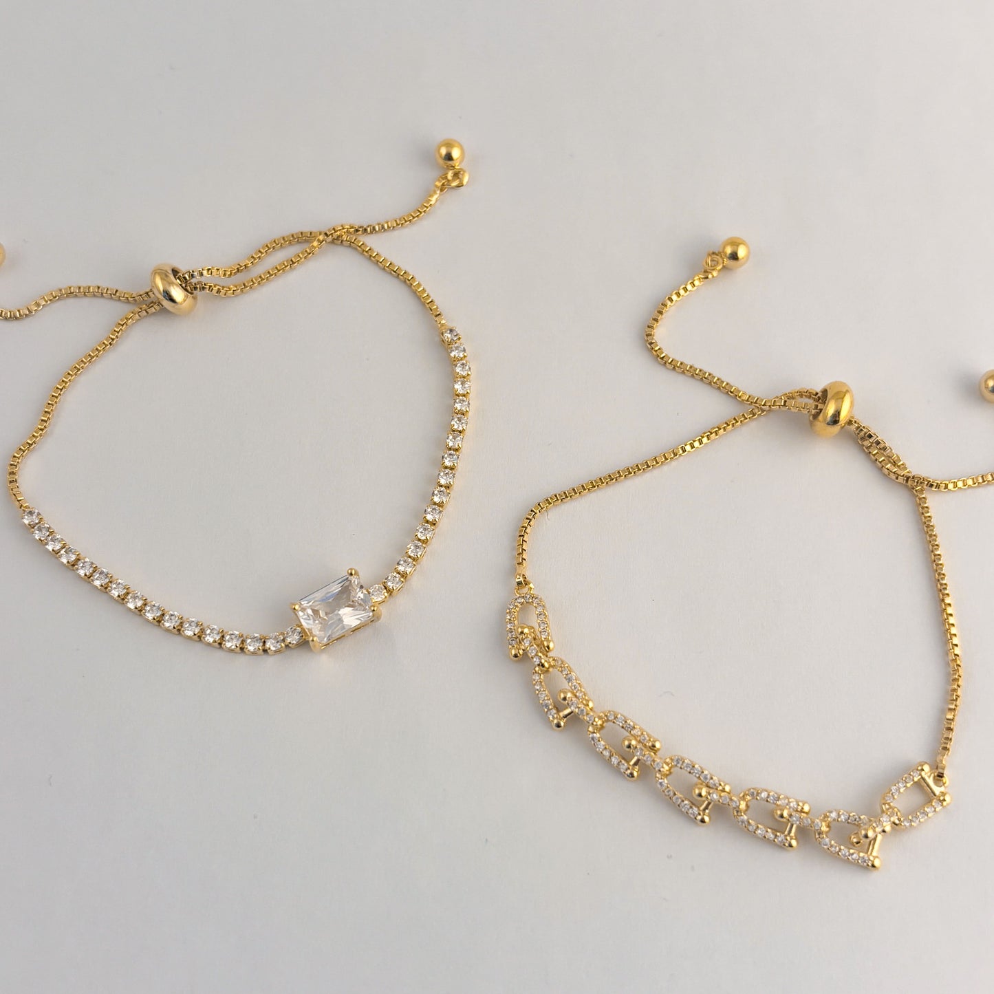 Pulsera chapa de oro ajustable diferentes modelos