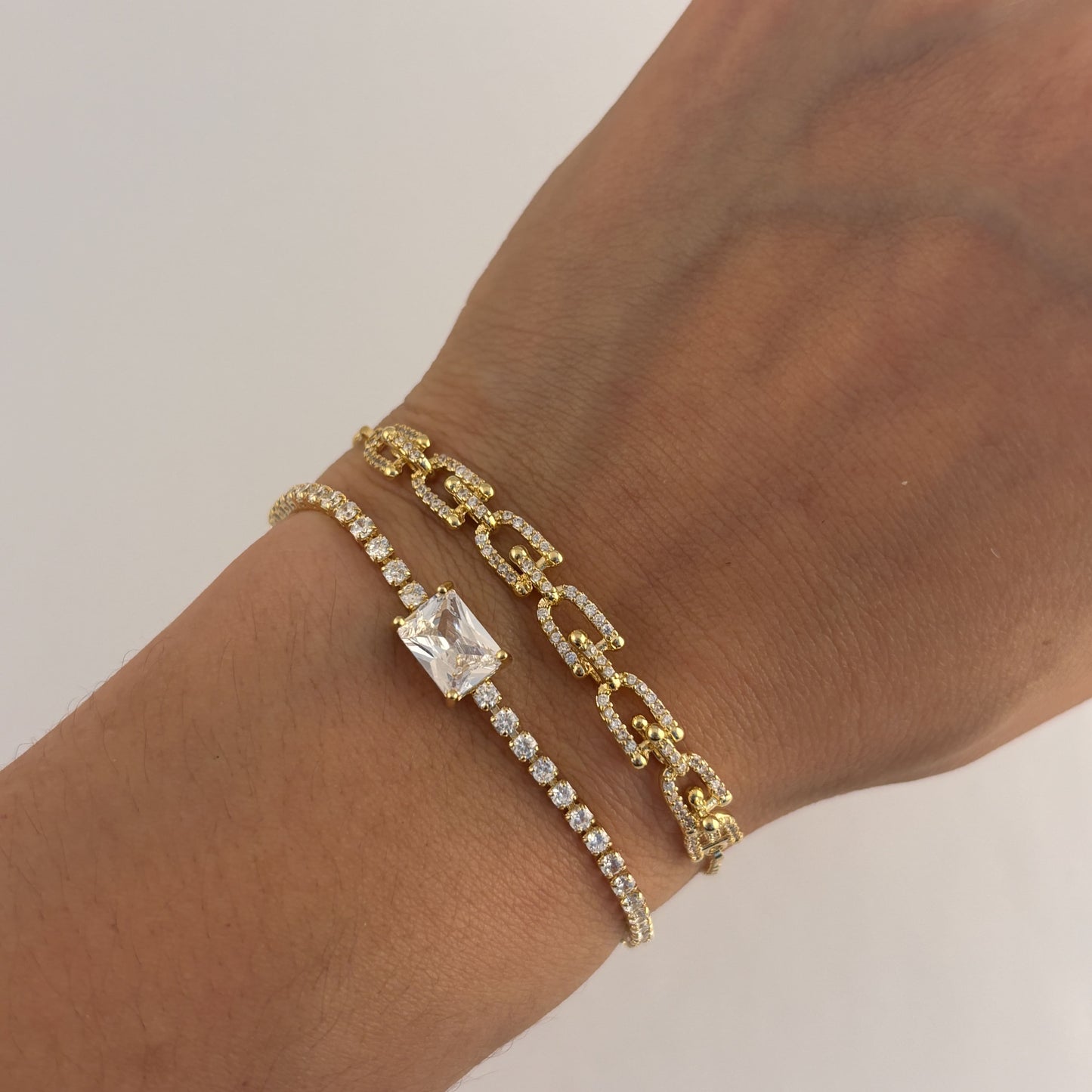 Pulsera chapa de oro ajustable diferentes modelos