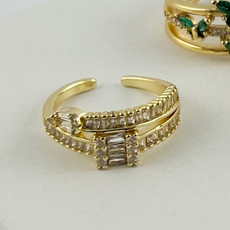 Anillo chapa de oro ajustable varios modelos