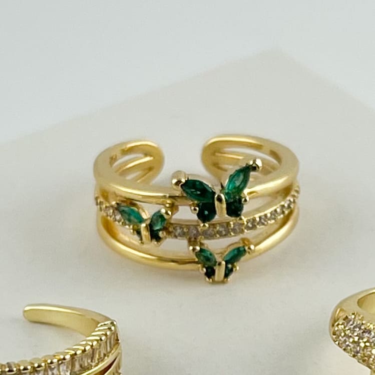 Anillo chapa de oro ajustable varios modelos
