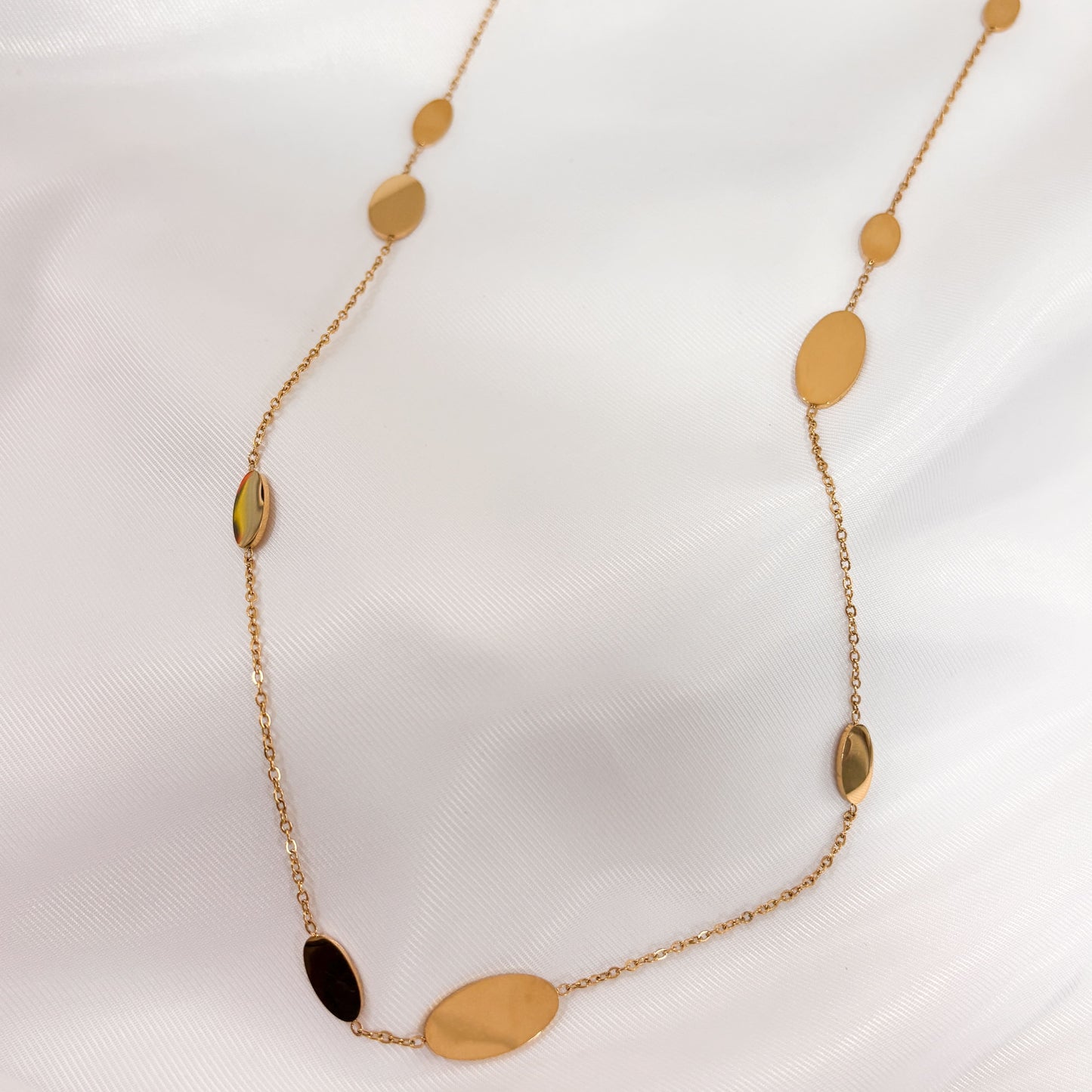 Collar acero inoxidable largo dorado varios modelos