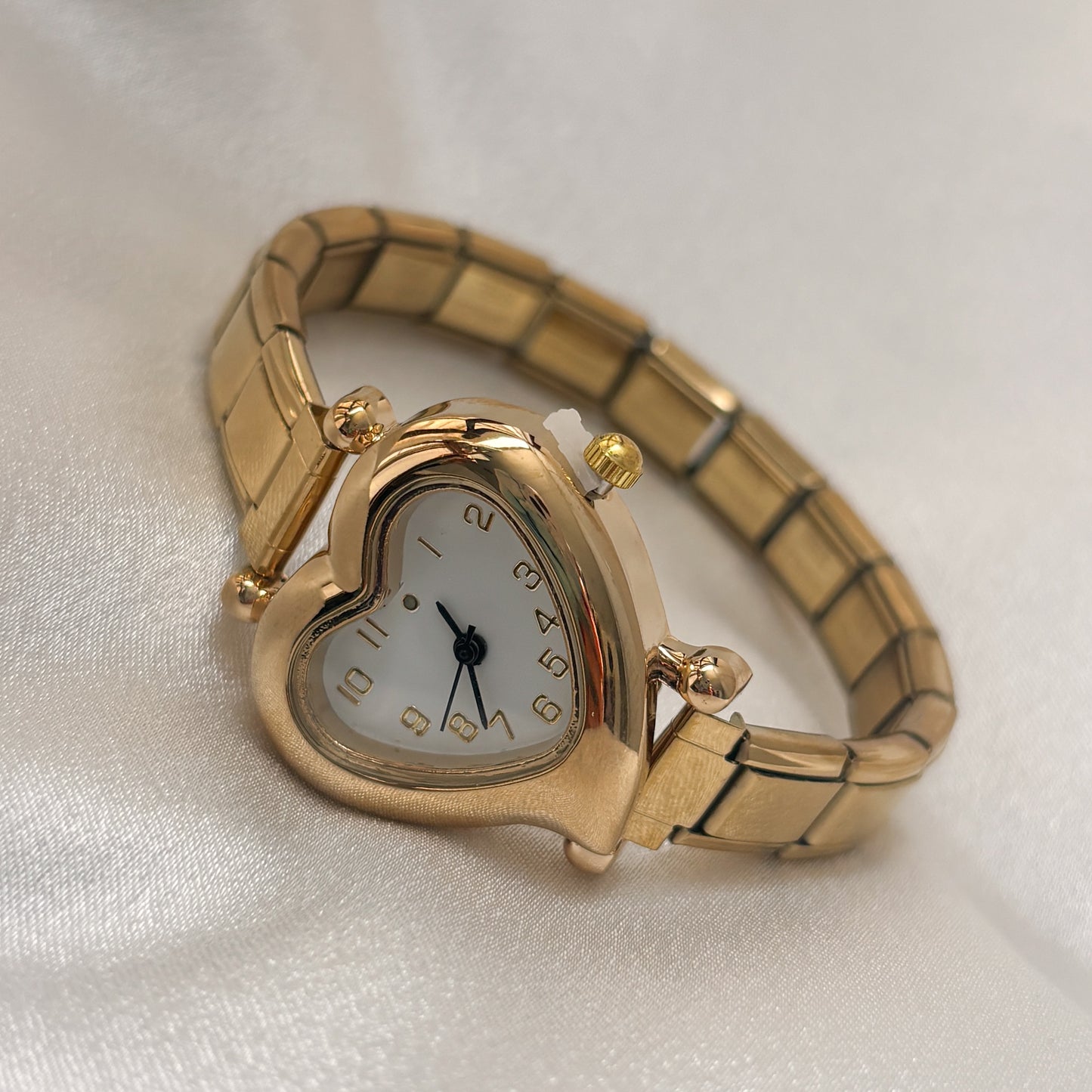 Reloj pulsera italiana acero inoxidable dorado
