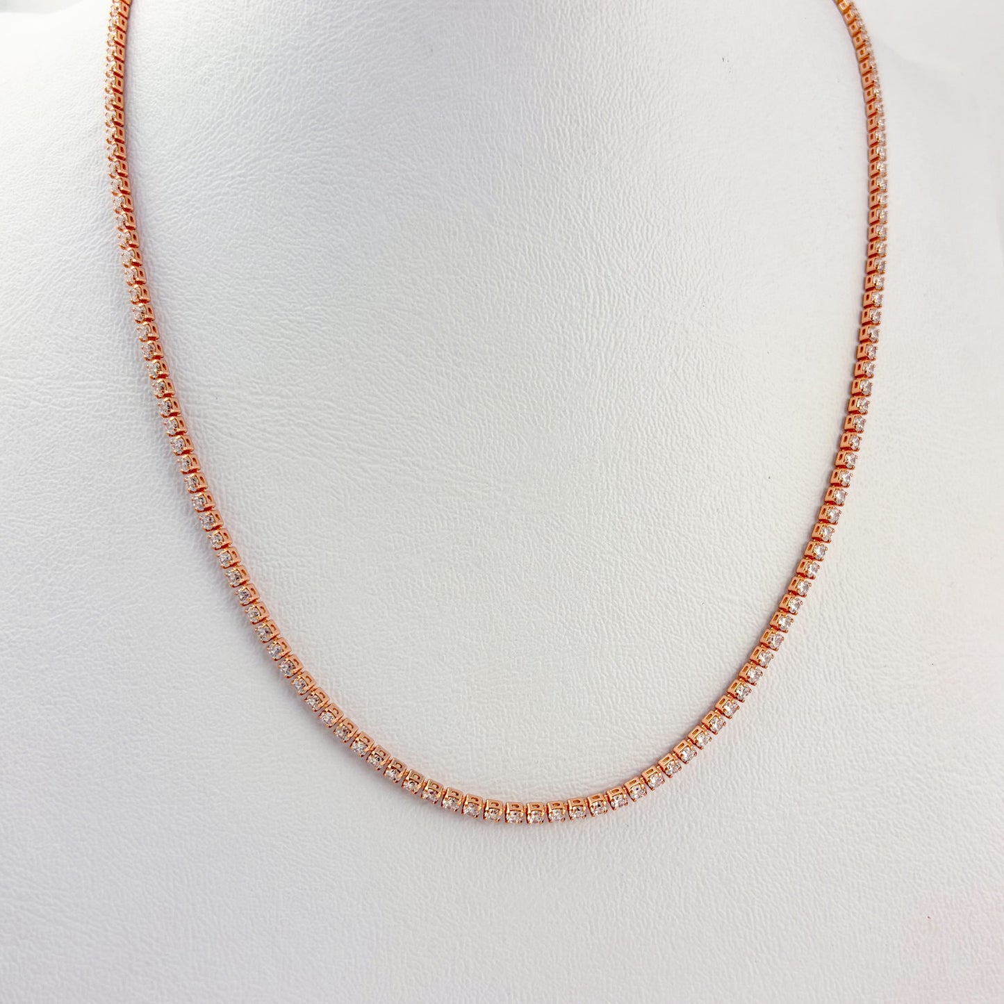 Collar tenis baño de oro