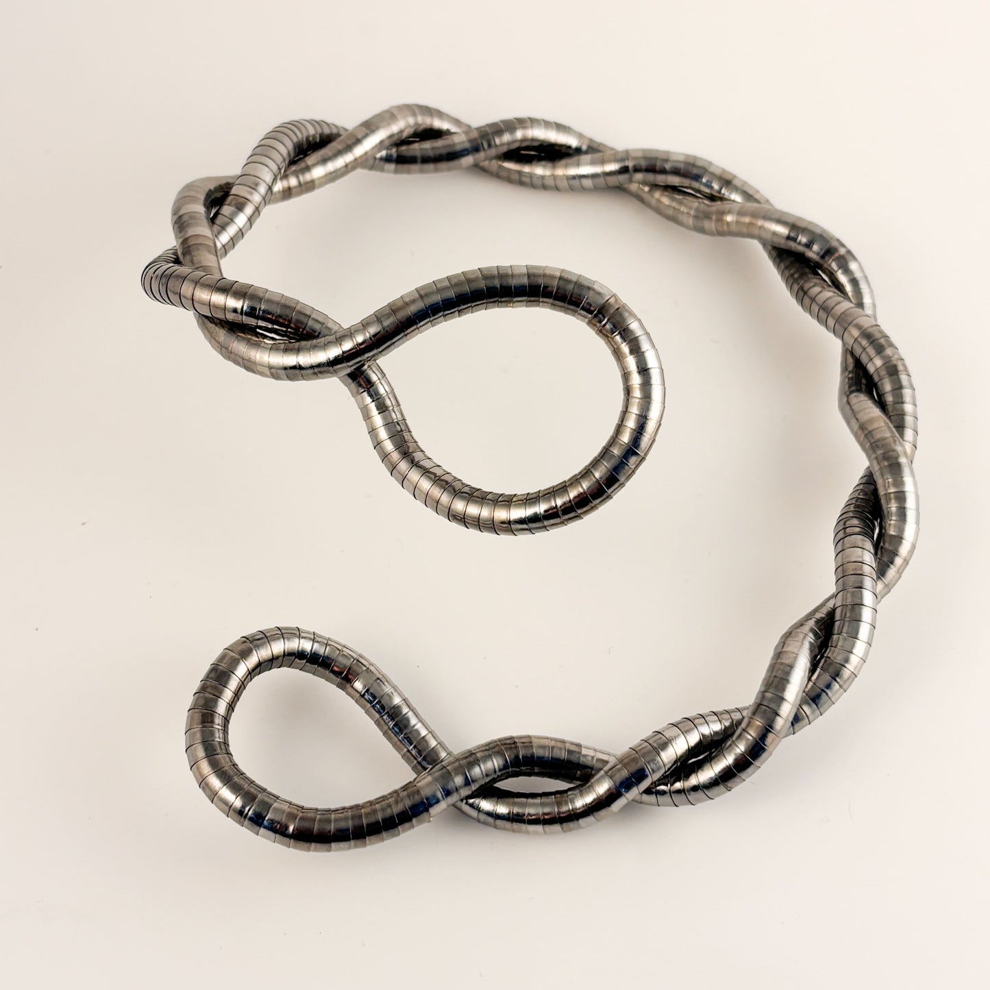 Collar pulsera flexible enrrollable chapa de oro