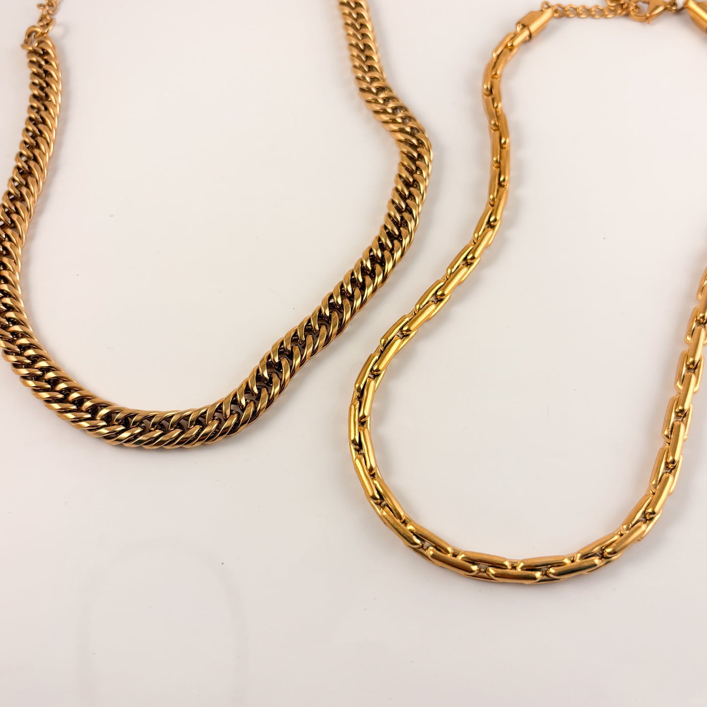 Collar Cadena chunky acero inoxidable dorado