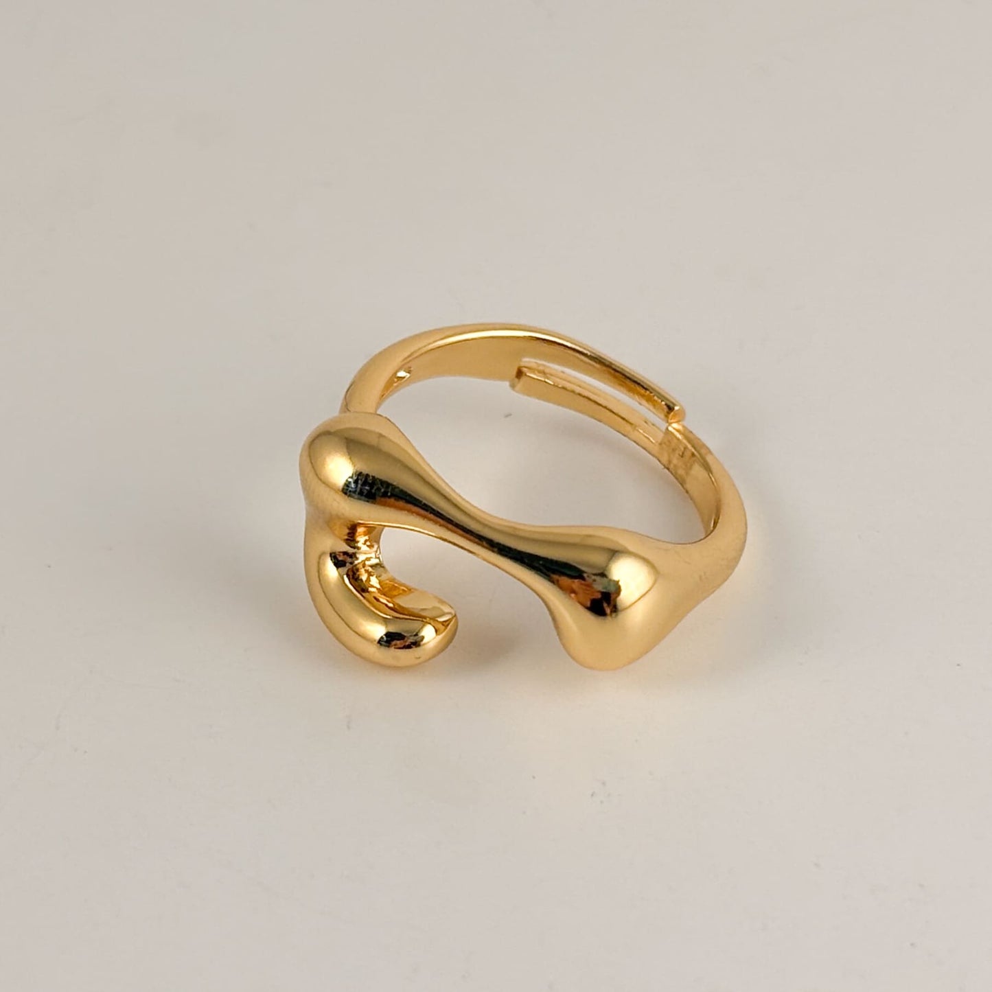 Anillo chapa de oro raro varios modelos ajustables