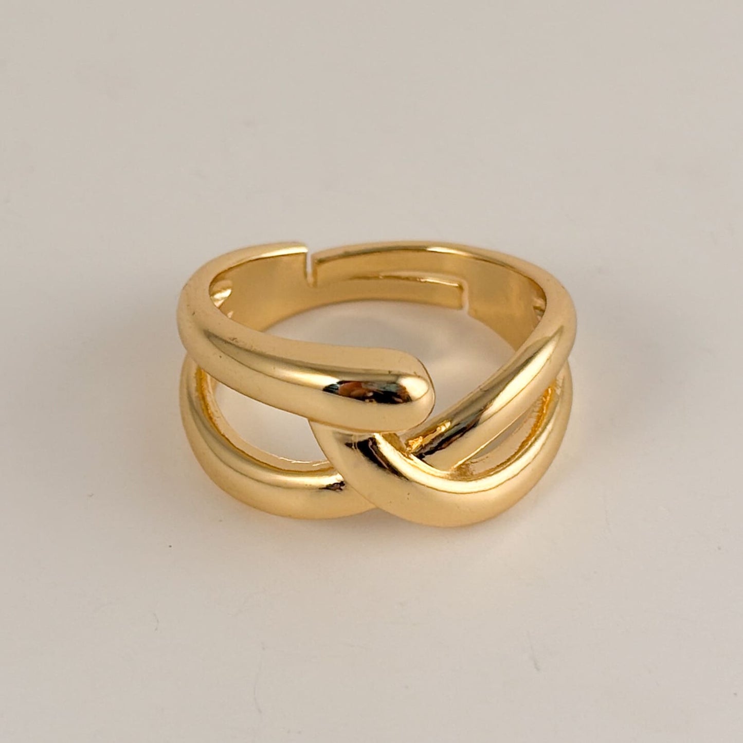Anillo chapa de oro raro varios modelos ajustables