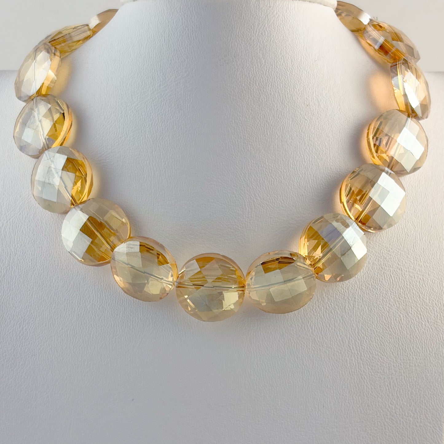 Chocker cristal círculos amabar chapa