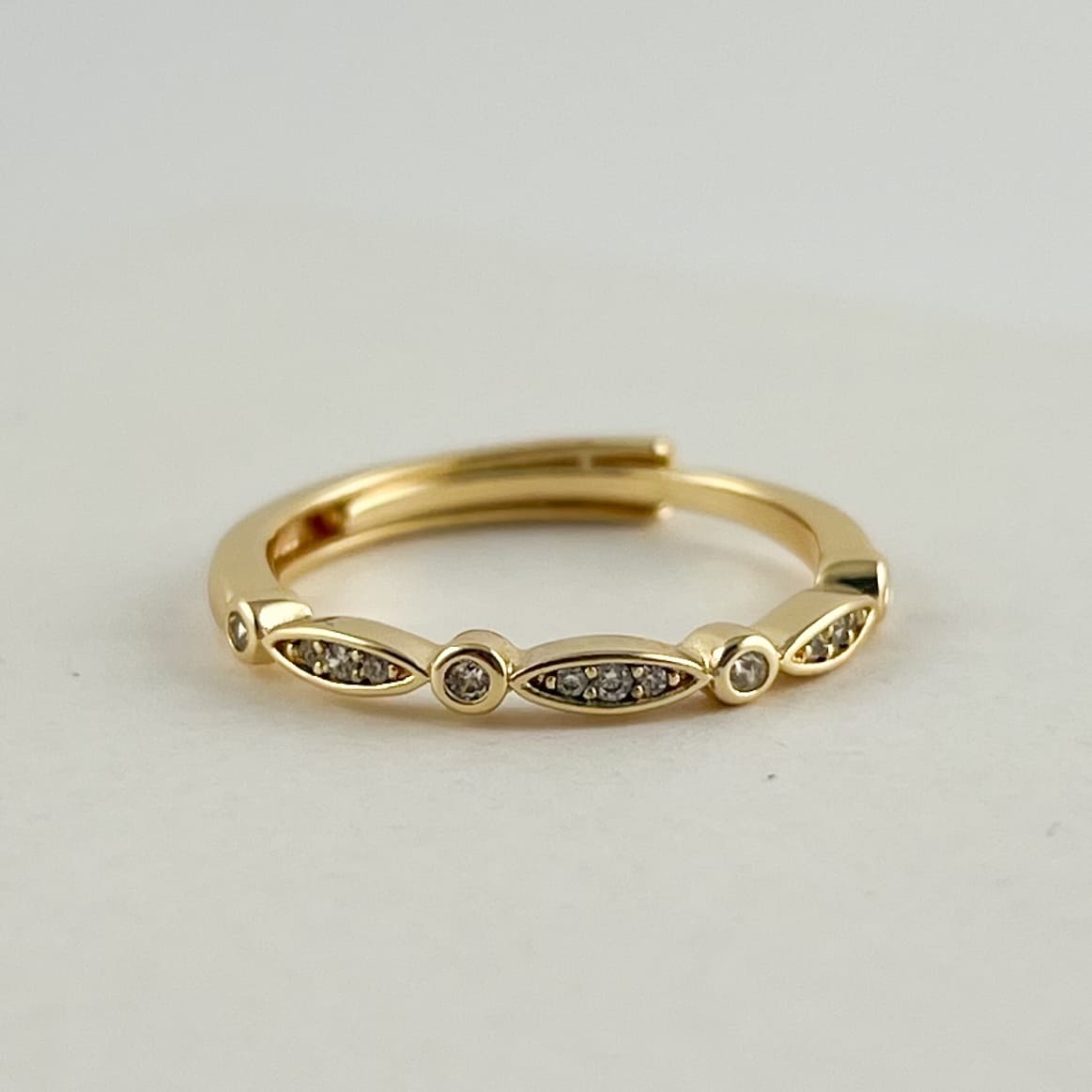 Anillo chapa de oro ajustable delgados diferentes modelos