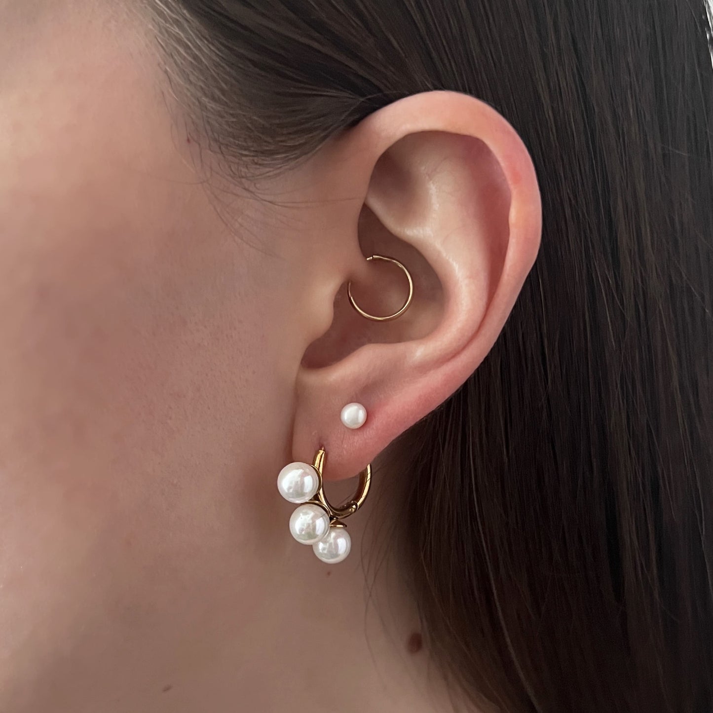 Piercing perla mini 4 mm oro 10k
