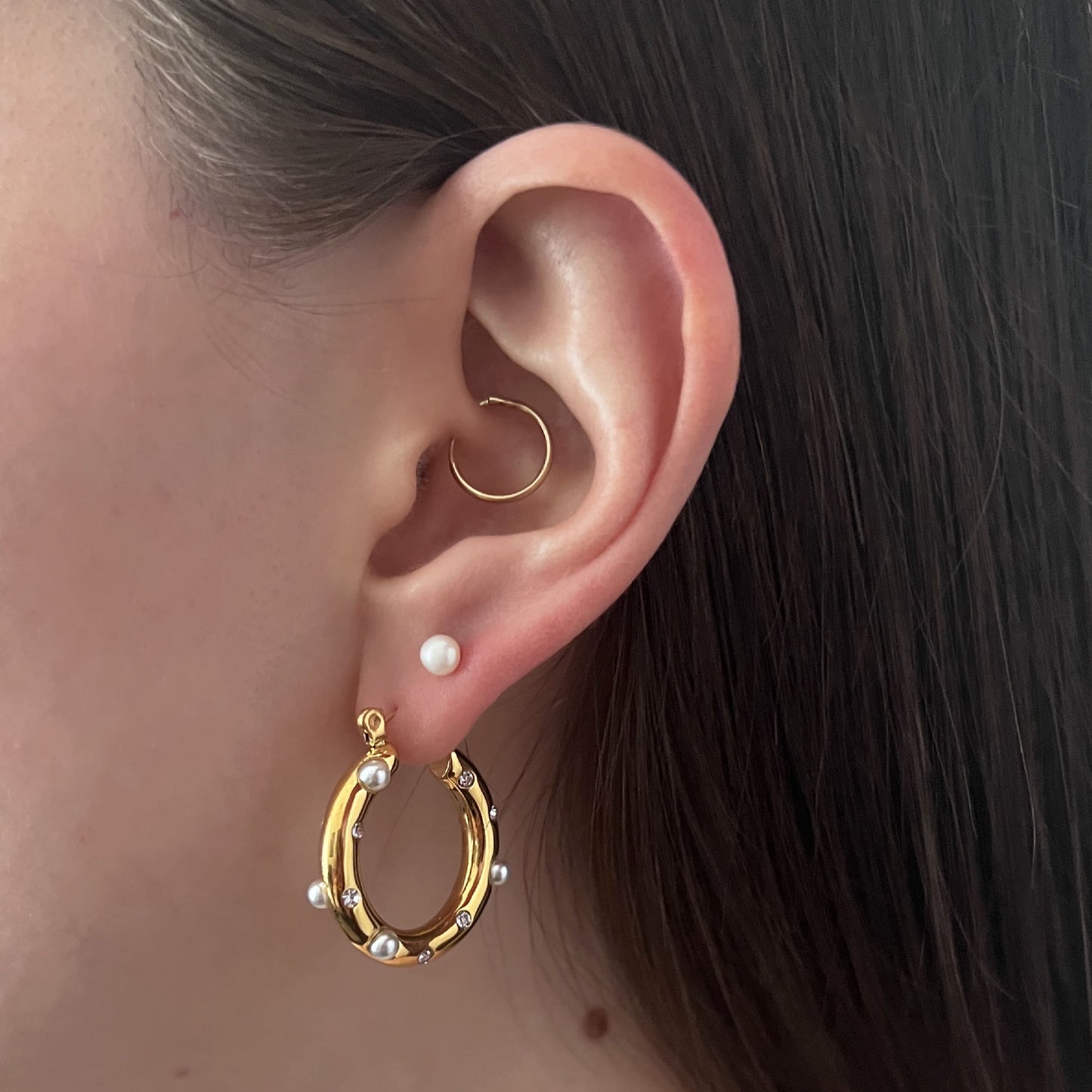 Piercing perla mini 4 mm oro 10k