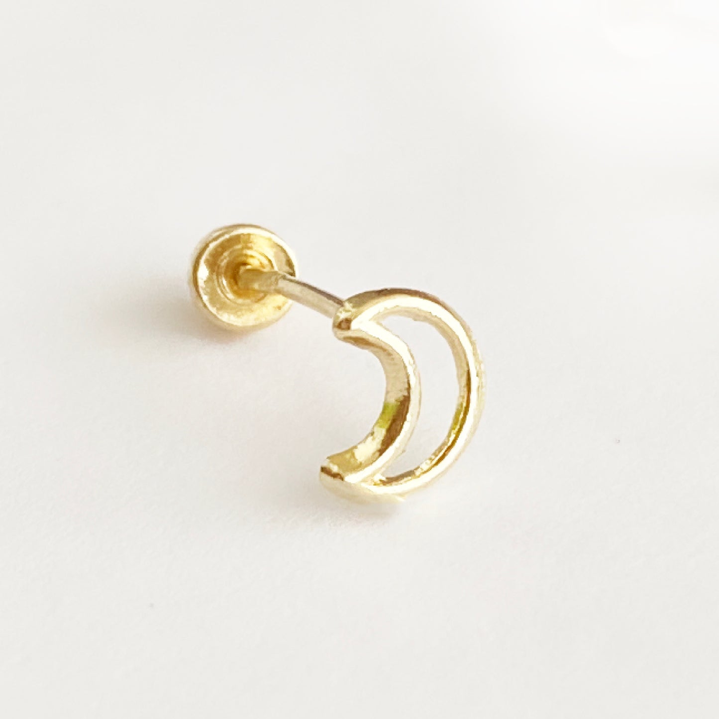 Piercing luna resaque Oro 10k