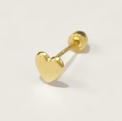 Piercing corazón mediano Oro 10k