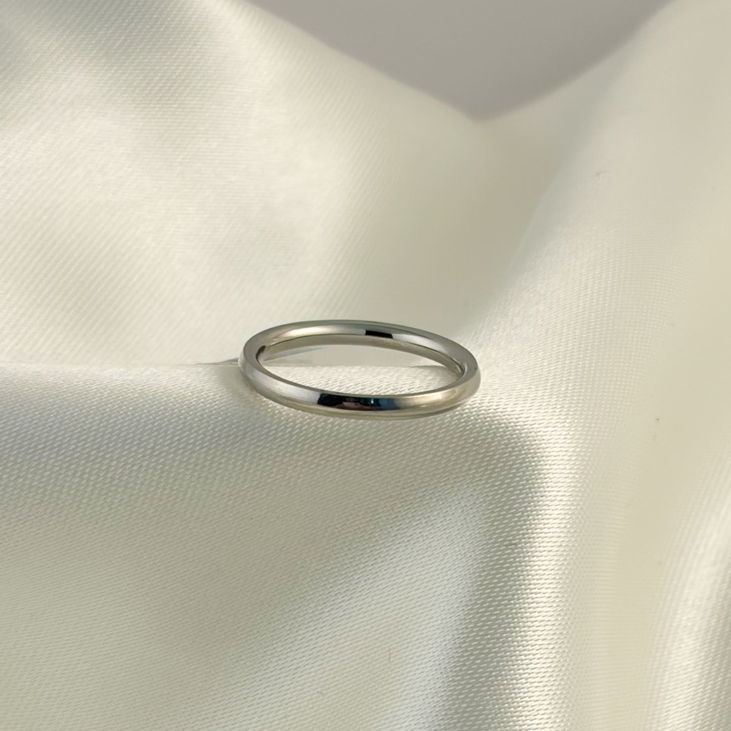 Anillo delgado acero inoxidable #6