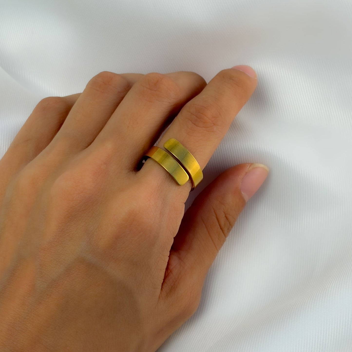 Anillo para grabar ajustable acero inoxidable