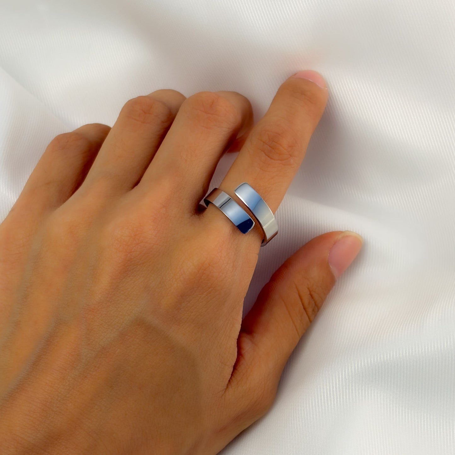 Anillo para grabar ajustable acero inoxidable