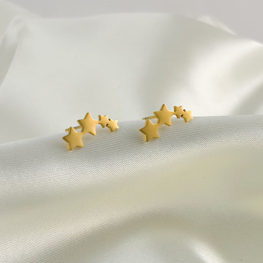 Broqueles acero inoxidable tira de estrellas