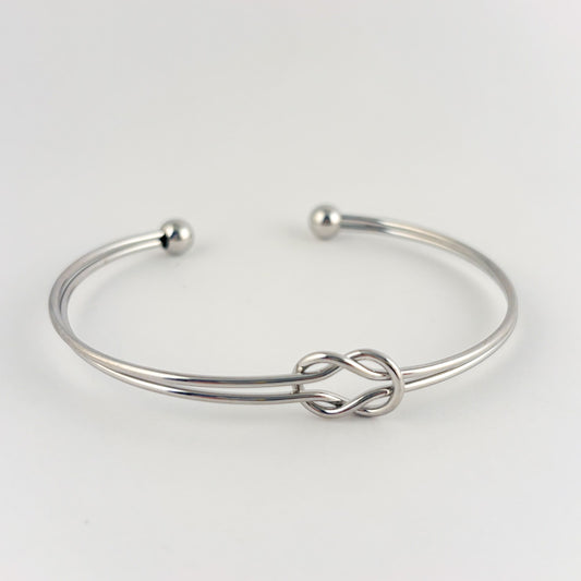 Brazalete acero inoxidable nudo