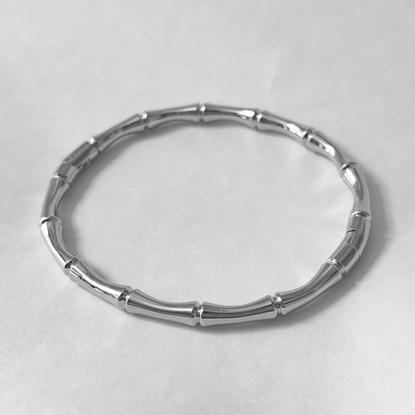 Brazalete acero inoxidable bambú