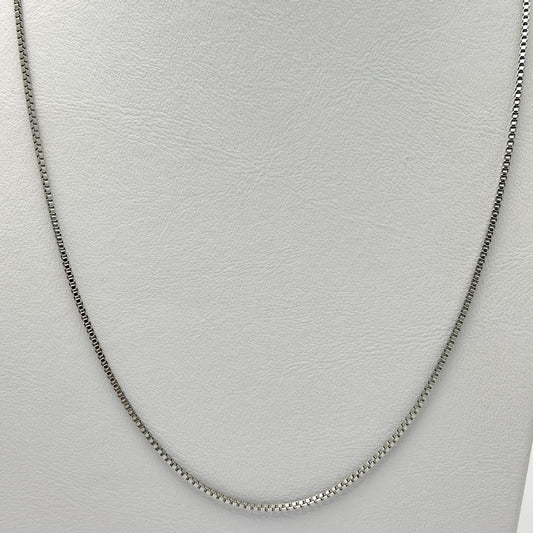 Cadena delgada acero inoxidable cúbica 60 cm