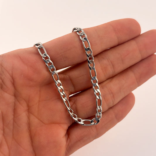 Cadena acero inoxidable eslabón tres por uno diferentes medidas