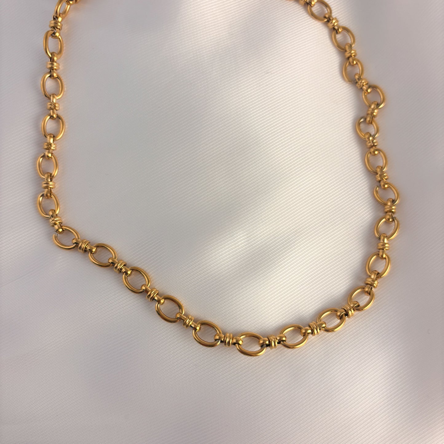 Cadena acero inoxidable aros nudo