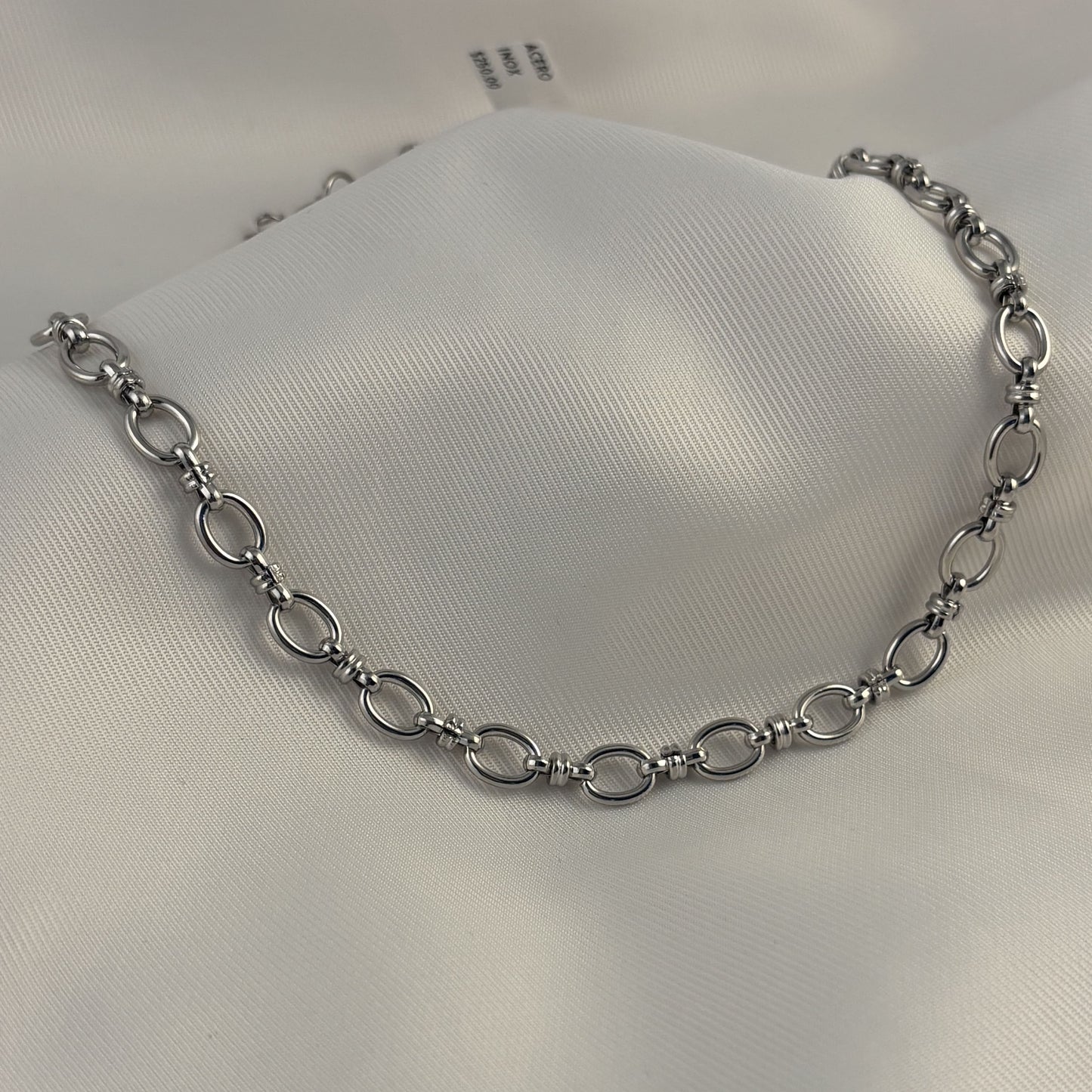 Cadena acero inoxidable aros nudo