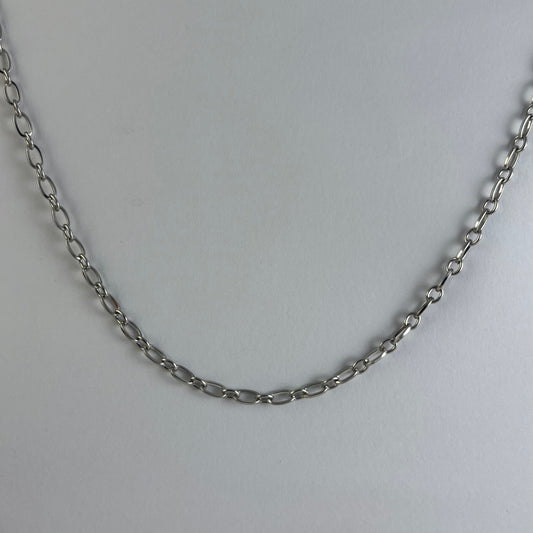 Cadena acero inoxidable 60 cm eslabón ovalado grueso medio