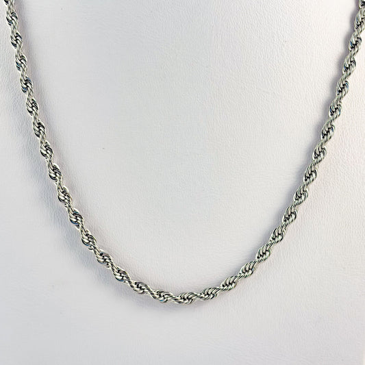 Cadena torsal acero inoxidable 4 mm 60 cm