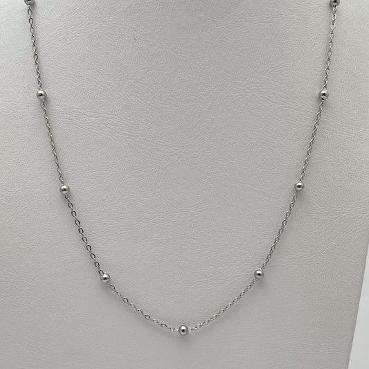 Cadena acero inoxidable esferitas 45 cm