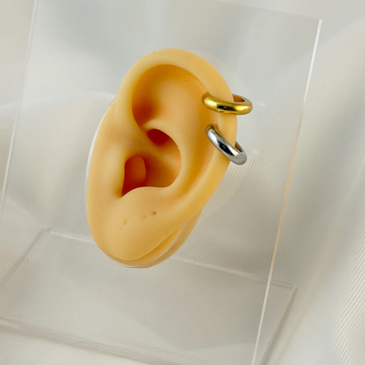 Earcuff liso acero inoxidable