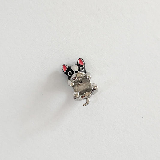 Charm perrito bulldog frenchie acero inoxidable