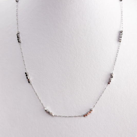 Collar acero inoxidable 316L cadena cubitos mini