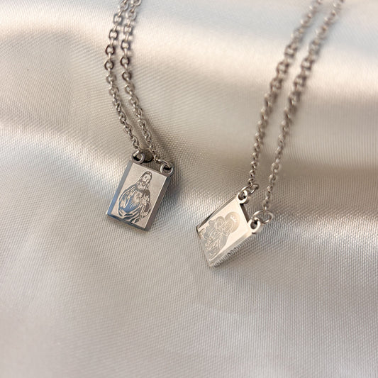 Escapulario acero inoxidable
