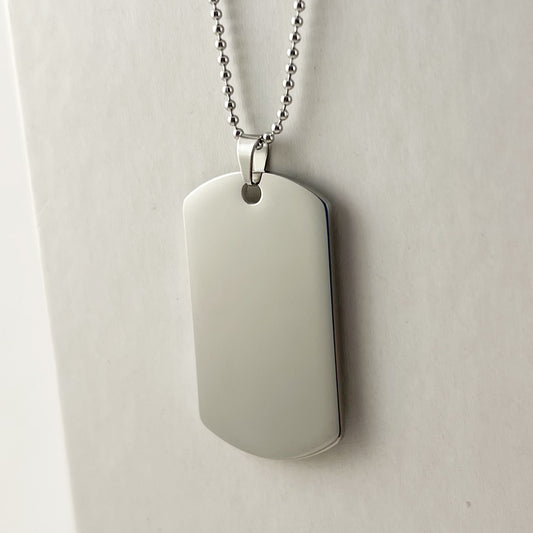 Collar placa militar para grabar