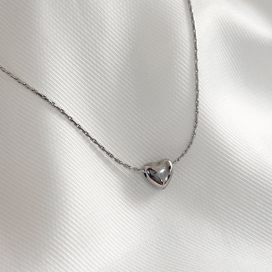Collar corazón mini acero inoxidable 316L