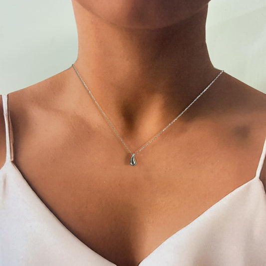 Collar gota acero inoxidable