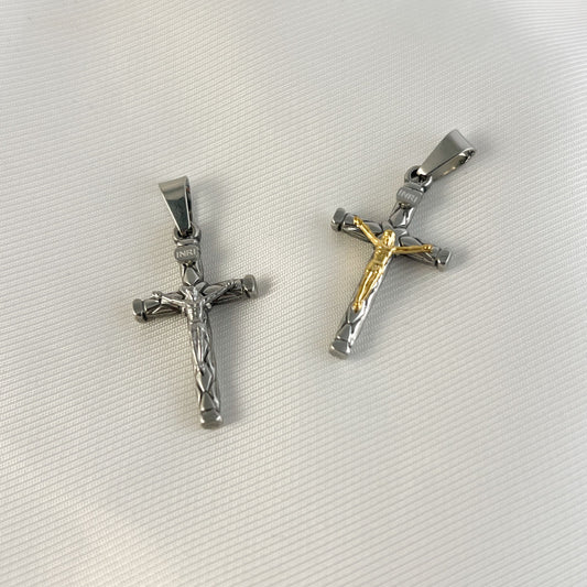 Dije crucifijo acero inoxidable