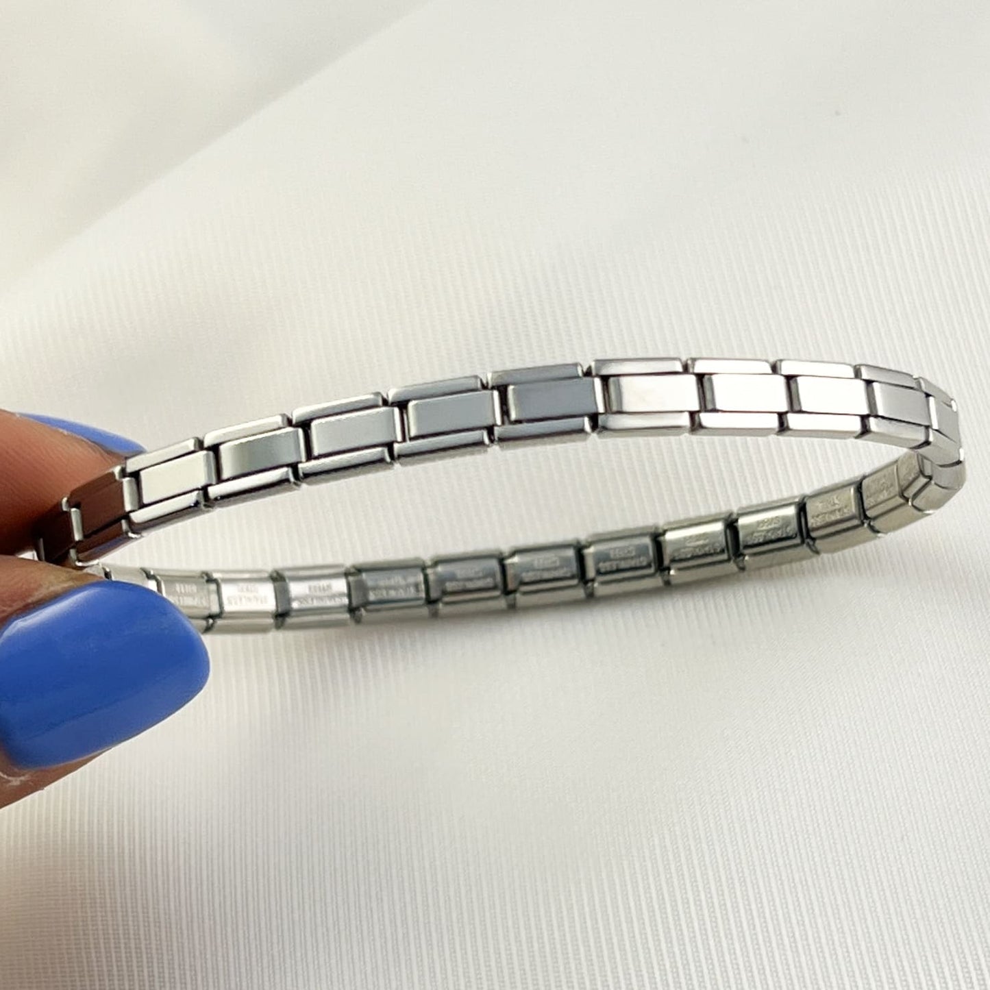 Pulsera italiana delgada acero inoxidable