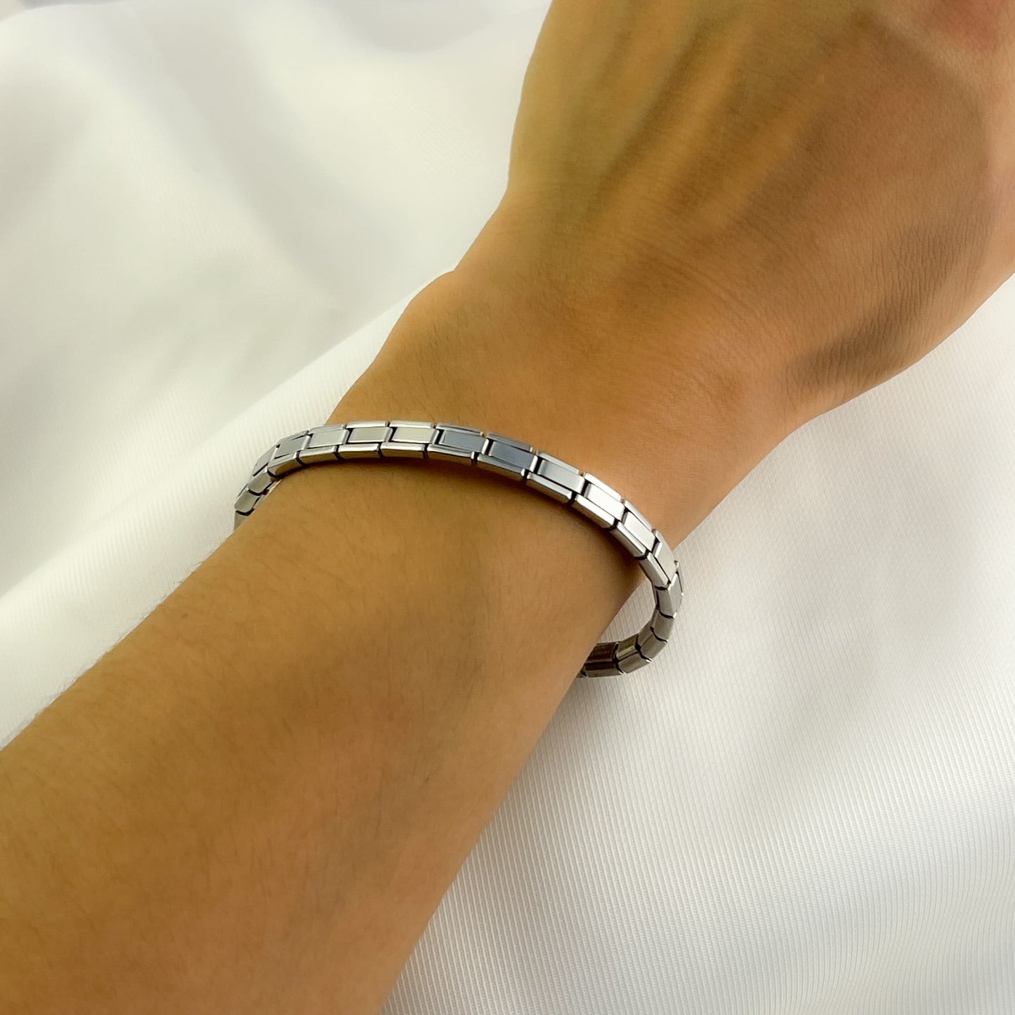 Pulsera italiana delgada acero inoxidable