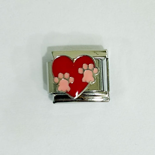 Charms corazónes para pulseras italianas
