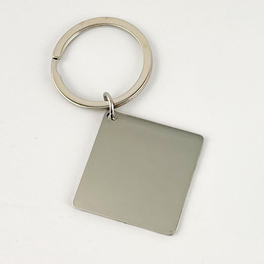 Llavero cuadrado acero inoxidable