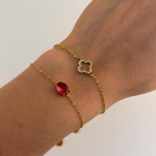 Pulsera acero inoxidable cadena delgada
